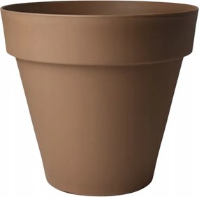 Nagy Virágtartó Kerek Virágtartó Otthon Erkély Terasz Kert 39 CM Taupe