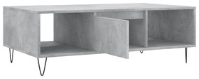 betonszürke szerelt fa dohányzóasztal 104 x 60 x 35 cm