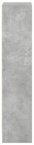 betonszürke szerelt fa könyvespolc 40 x 24 x 109 cm
