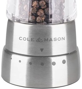 Cole&Mason DERWENT 19 cm borsőrlő, fényes króm kivitel