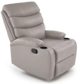 Perus dönthető bézs fotel pohártartóval