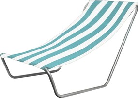 Összecsukható tengerparti napozóágy SAND, türkiz csíkos