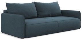 Kék kinyitható-tárolóhelyes kanapé 216 cm Nanea – Makamii