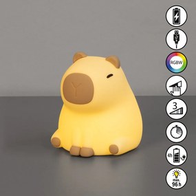 Világossárga gyerek éjjelilámpa Capybara – Fischer &amp; Honsel