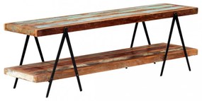 tömör újrahasznosított fa TV-szekrény 160 x 40 x 50 cm