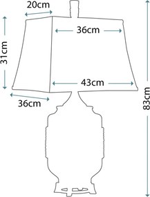 Quoizel RIGGING QZ-RIGGING Asztali lámpa 1x60W/E27