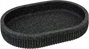 Onyx szappantartó, fekete