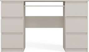 Kuba számítógépasztal, 130x76x51 cm, kasmír