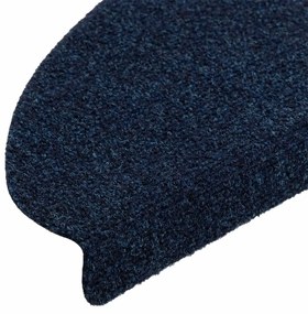 10 db öntapadós lépcsőszőnyeg 65 x 21 x 4 cm sötétkék félkör alakú nagy