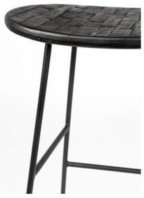 Fekete bárszék szett 2 db-os (ülésmagasság 62 cm) Tangle – White Label