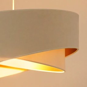 Brilagi - LED Csillár zsinóron LYRA 1xE27/15W/230V krémes/fehér