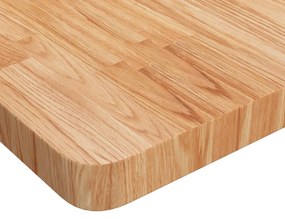 világosbarna kezelt tömör tölgyfa négyzet asztallap 90x90x4 cm