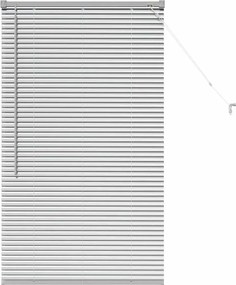 vidaXL Zsalugáter Redőnyök Ezüst 130 x 70 cm Alumínium