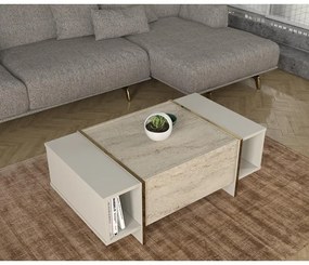 Dohányzóasztal Veyron - Travertine, Sandstone