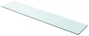 2 db átlátszó üveg paneles polc 100 x 20 cm