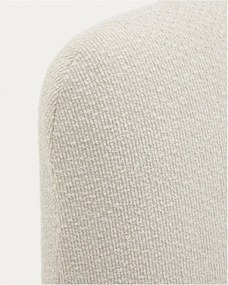 Bézs kárpitozott egyszemélyes ágy ágyrács nélkül 90x200 cm Martina – Kave Home