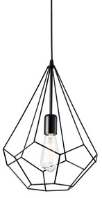 IDEAL LUX AMPOLLA-3 függesztett lámpa E27 foglalattal, max. 60W, 30 cm átmérő, fekete 148175