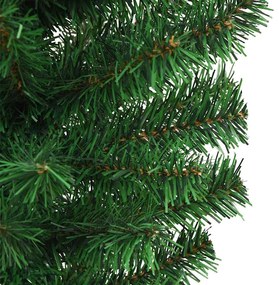 Felfordított Műfenyő Elővilágítással és Gömbökkel Zöld 120 cm