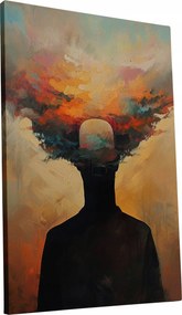 Vászonkép Absztrakt Misztikus portré otthon nappali 60x90