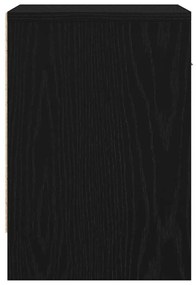 2 db fekete éjjeliszekrény fiókkal 39x28x41 cm