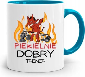 Edzőnőnek Edzőterem Bögre Kék nyomott mintával