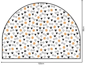 PIPPER. Védő textil falmatrica – Ív – Labdácskák Méret: 83x60cm, Indíték: név nélkül