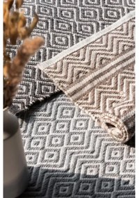 WENKO 24868100-SHAKI fürdőszobai szőnyeg 50x80 cm bézs/fehér