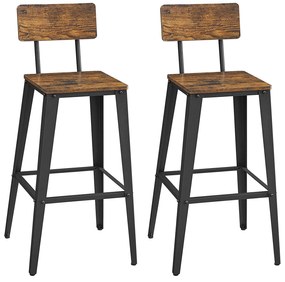 Bárszék 2db szett, konyhai székek háttámlával