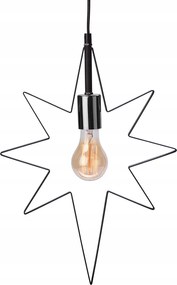 Függőlámpa Csillag fém 45x32cm