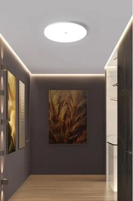 LED mennyezeti lámpa alkonyat- és mozgásérzékelővel MORETTI 24W/230V átm. 30 cm IP40 6500K