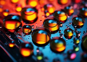 Poszter 84,1x59,4cm Közelvíz cseppek