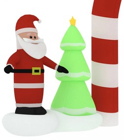 felfújható karácsonyi boltív LED-ekkel 260 cm