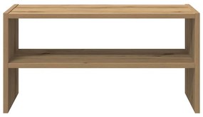 kézműves tölgy cipőtartó állvány halmozható 60 x 30 x 30,5 cm