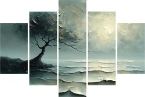 Kép - Olajfestmény egy fa az óceánnal (150x105 cm)