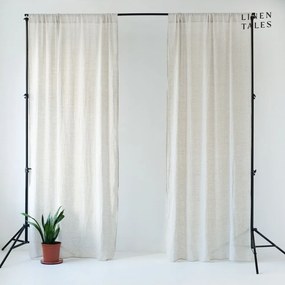 Daytime középen elhúzható bézs vászonfüggöny, 275 x 130 cm - Linen Tales