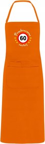 Konyhai kötény hímzéssel ajándék 60. születésnapra Hímzés 60 db