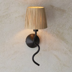 Endon glamour modern fali lámpa wriggle fekete end114226