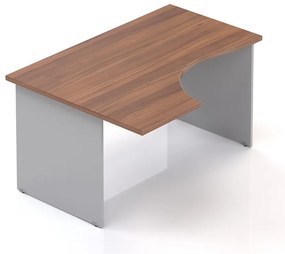 Visio LUX ergonomikus asztal 136 x 100 cm, bal, dió