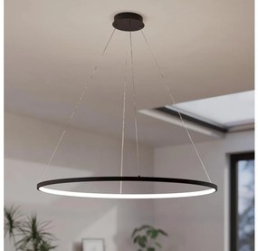 Eglo 901637 - LED Dimmelhető csillár zsinóron PARRUTA LED/40W/230V fekete + távirányító