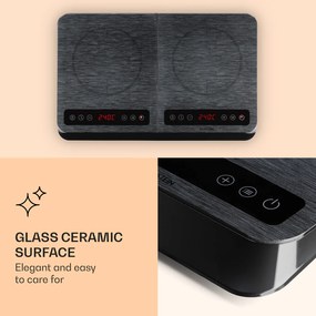 Klarstein InnoChef, indukciós főzőlap, 3400 W, érintésvezérlés, üvegkerámia