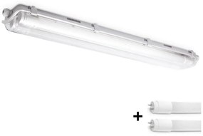 Brilagi Brilagi -LED ipari fénycsöves világítás OPTIMA T8 2xG13/9W/230V 4000K IP65 67,5 cm BG1675