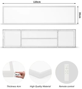 Brilagi-LED dimmelhető fürdőszobai lámpatest FRAME SMART LED/50W/230V 120x30 IP44 + távirányító