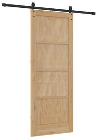Csúszó ajtó Egyéb ORKDAL Természetes és fekete 83 x 211 cm