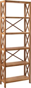 X- shelf 6 polcos, olajozott tölgy, 198 cm