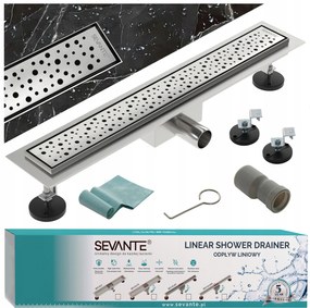 Lineáris lefolyó 70 cm Flat inox acél 304 nagy áteresztőképesség