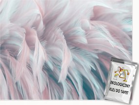 Fotótapéta Tollak Színes Rózsaszín Hálószoba Nappali Fali Tapéta 400x280