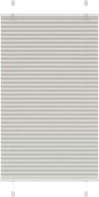 vidaXL pliszírozott redőny világosszürke 75x150 cm szövetszélesség