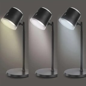 LED Dimmelhető újratölthető asztali lámpa 4in1 LED/6W/3,7V 3000K/4000K/6500K fekete