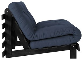 Sötétkék kinyitható kanapé 140 cm Roots Black Night – Karup Design