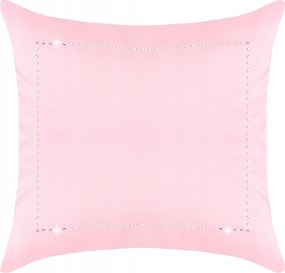 Dekorációs párnahuzat Glamour 40x40 púderrózsaszín